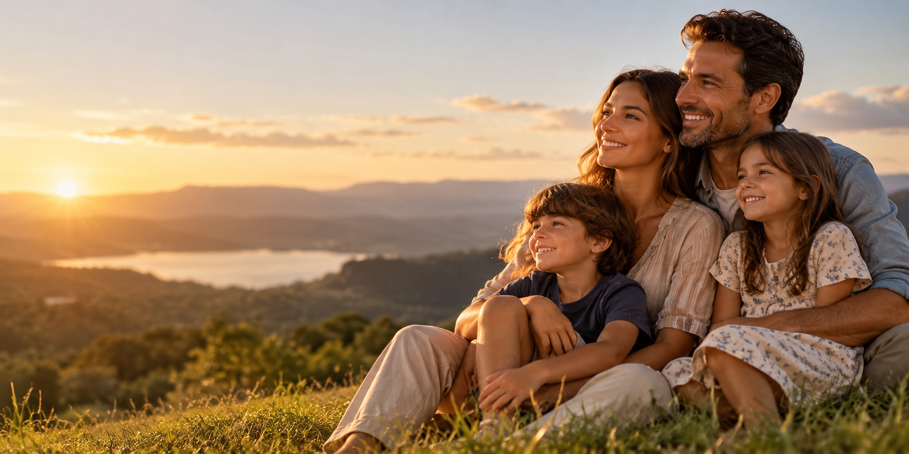 Seguro de Vida — família protegida pela Coroinha